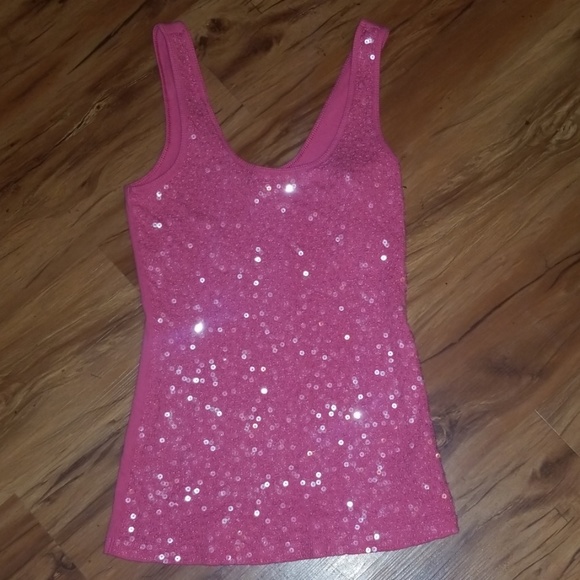Express Tops - Express Sequin Tank